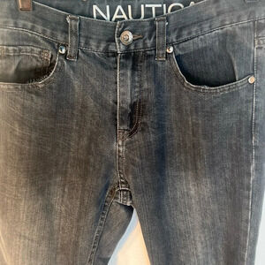 Nautica, 12 straight leg , regular cut jean, zipper front closure W=26”, L=36”